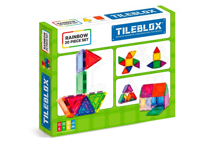 Tileblox Rainbow 20 pcs set