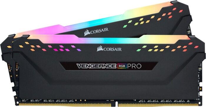 Corsair Vengeance RGB PRO schwarz DIMM Kit 16GB, DDR4-3200, CL16-18-18-36