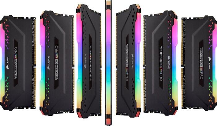 Corsair Vengeance RGB PRO schwarz DIMM Kit 16GB, DDR4-3200, CL16-18-18-36