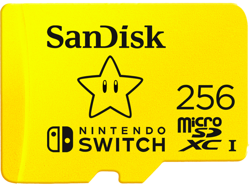 SanDisk Nintendo Switch microSD - 100MB/s - 256GB - Mario edition