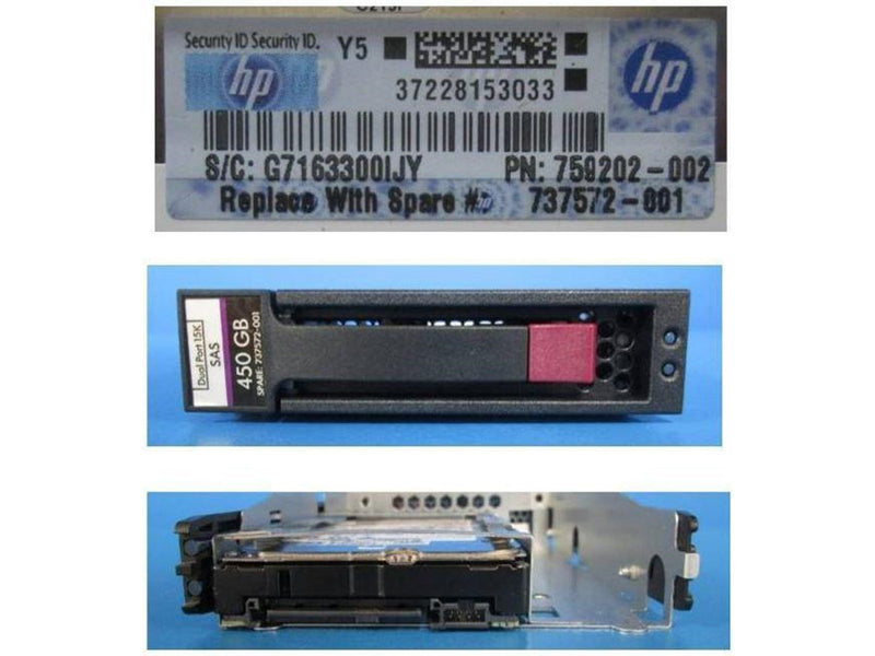 HP E Dual Port Enterprise - 450GB - Festplatten - 737572-001 - SAS3 - 3.5" LFF