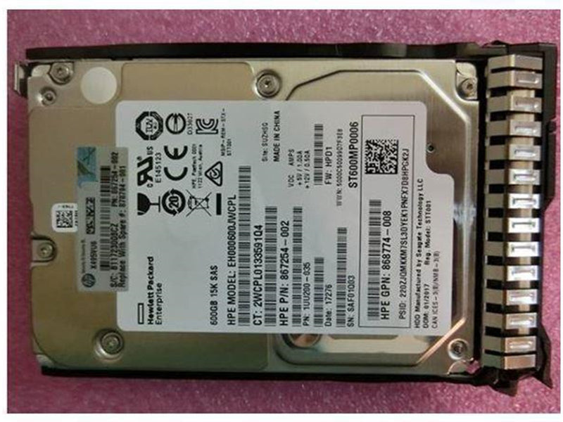 HP E Enterprise - 600GB - Festplatten - 870794-001 - SAS3 - 2.5"