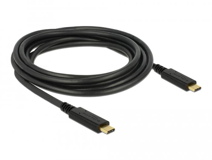 DeLOCK Kabel USB 2.0 Type-C Stecker zu USB 2.0 Type-C Stecker 3m