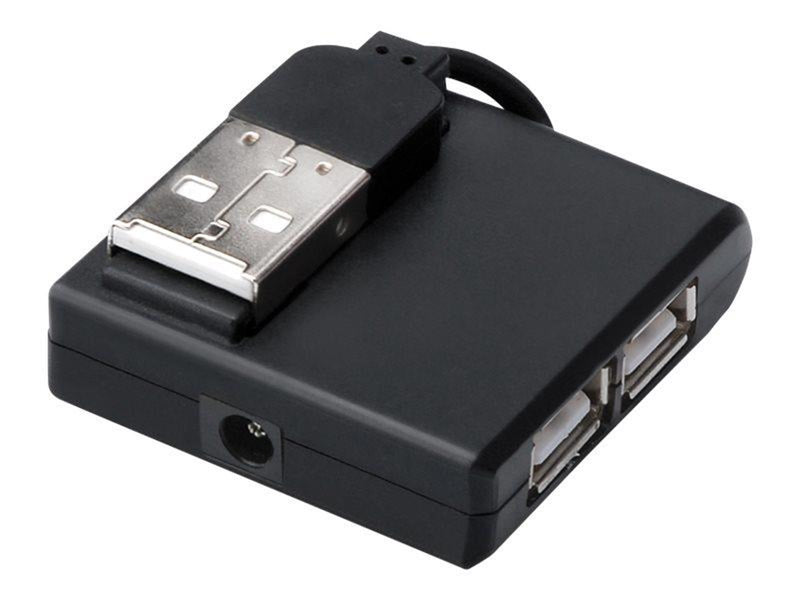 MicroConnect Connect - hub - 4 ports USB-Hubs - 4 - Schwarz