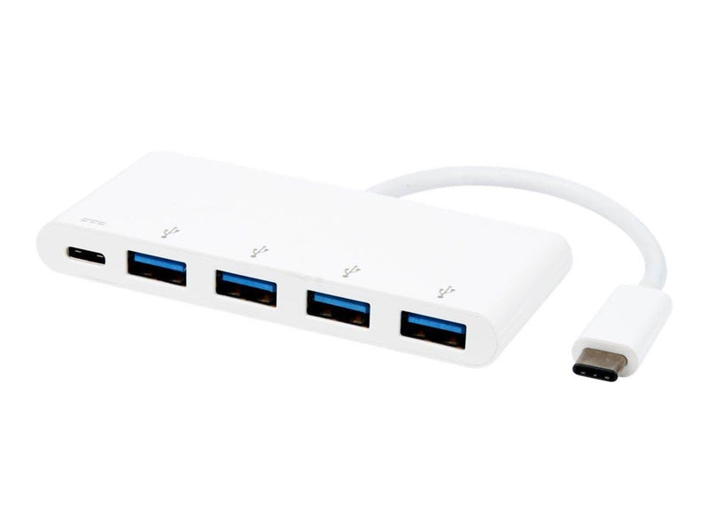 eSTUFF USB-C Charging hub - hub - 4 ports USB-Hubs - USB 3.2 - 4 - Weiß