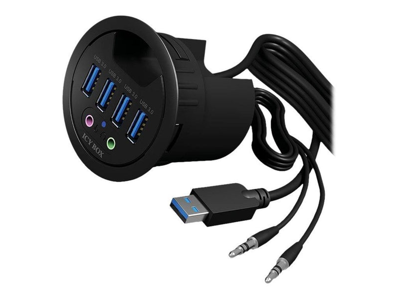 RaidSonic ICY BOX USB-Hubs - 4 - Schwarz