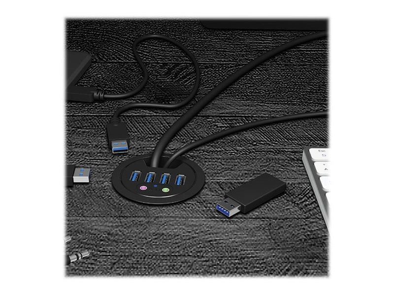 RaidSonic ICY BOX USB-Hubs - 4 - Schwarz
