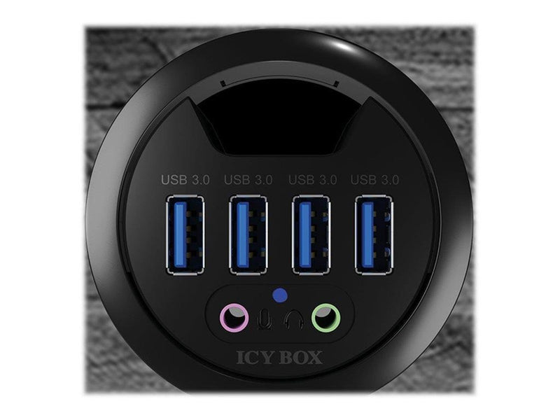 RaidSonic ICY BOX USB-Hubs - 4 - Schwarz