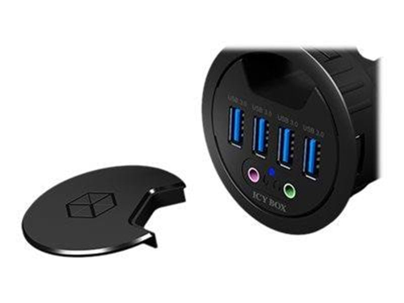 RaidSonic ICY BOX USB-Hubs - 4 - Schwarz