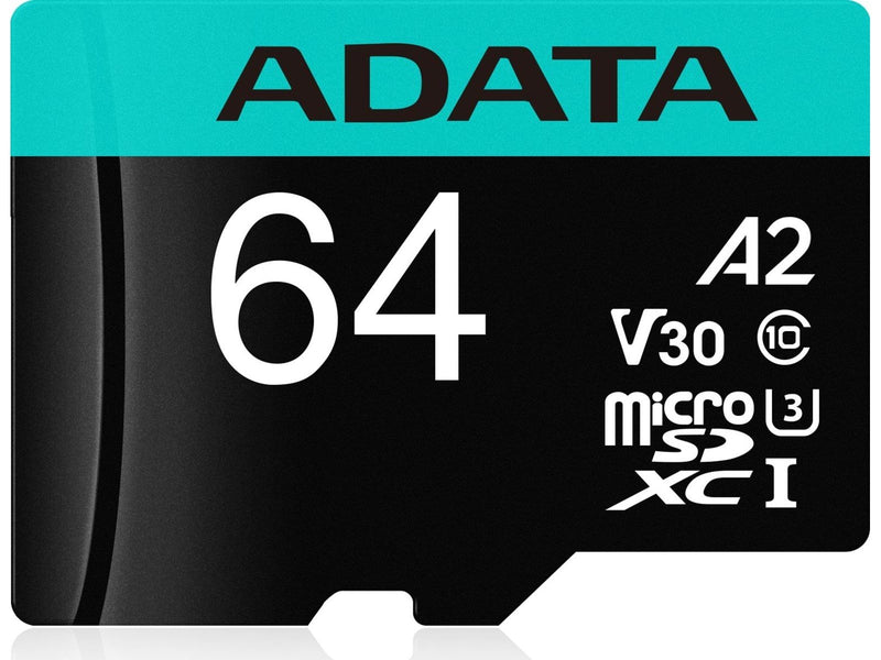 A-Data Premier Pro MicroSD/SD V30S - 100MB/s - 64GB