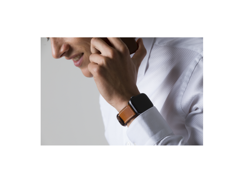 dbramante1928 Copenhagen - Watch Strap 44mm - Tan/Space Grey