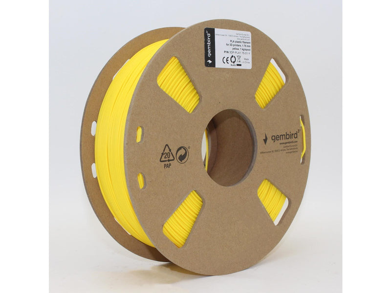 Gembird PLA filament - Yellow - 1.75mm ø - 1 kg