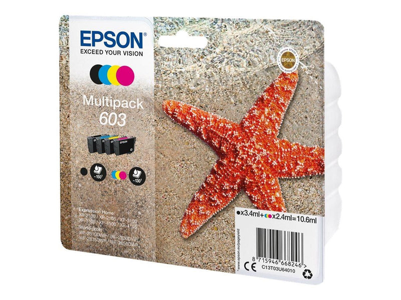 Epson 603 Multipack - 4-pack - black yellow cyan magenta - original - ink cartridge - Tintenpatrone Multicolor