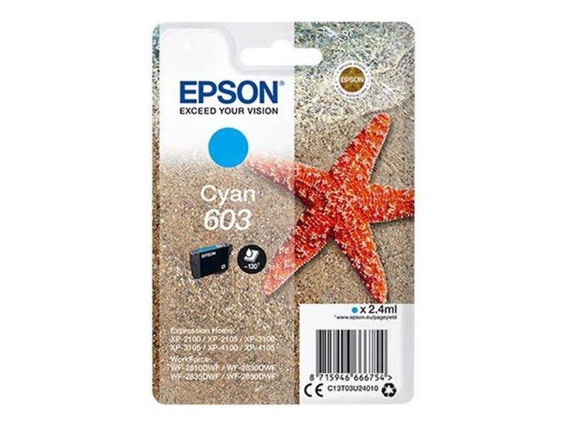 Epson 603 - cyan - original - ink cartridge - Tintenpatrone Cyan