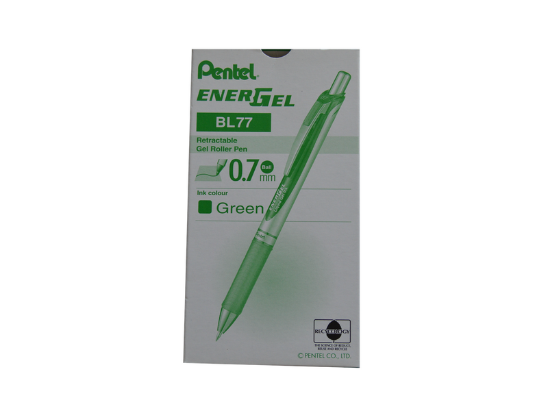 Pentel BL77-D Energel 0.7mm Green - 12 pcs.