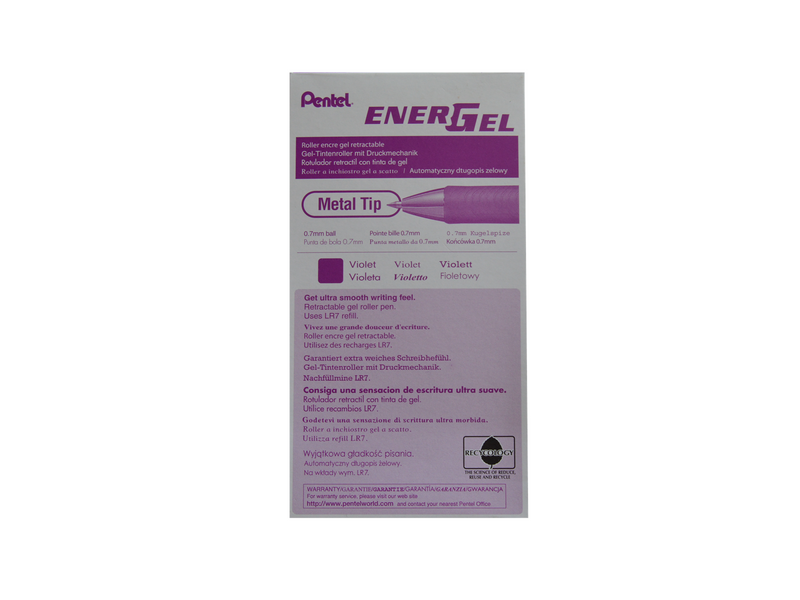 Pentel BL77-V Energel 0.7mm Violet - 12 pcs.