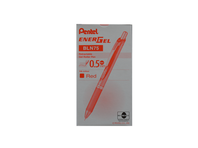 Pentel BLN75-B Energel 0.5mm needle Red - 12 pcs.