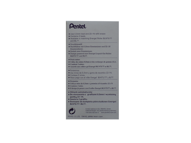 Pentel PL75-V EnerGize Pencil 0.5mm Viol - 12 pcs.