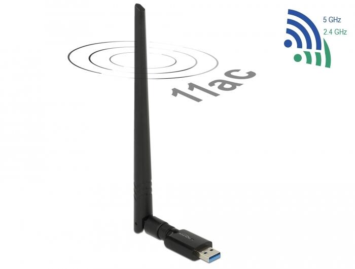 DeLOCK USB 3.0 WLAN Stick mit externer Antenne