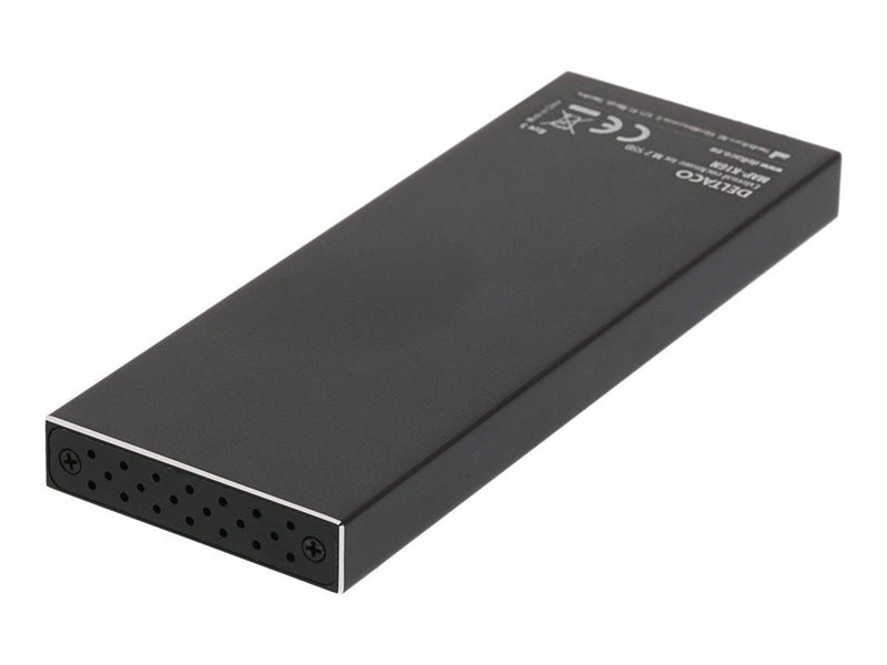 Deltaco Externt M.2 kabinett USB 3.0 5 Gbps Bla