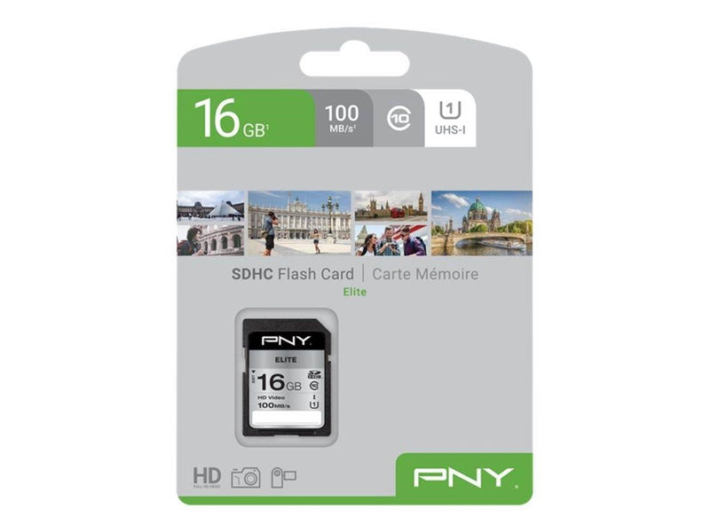 PNY Elite SD - 100MB/s - 16GB
