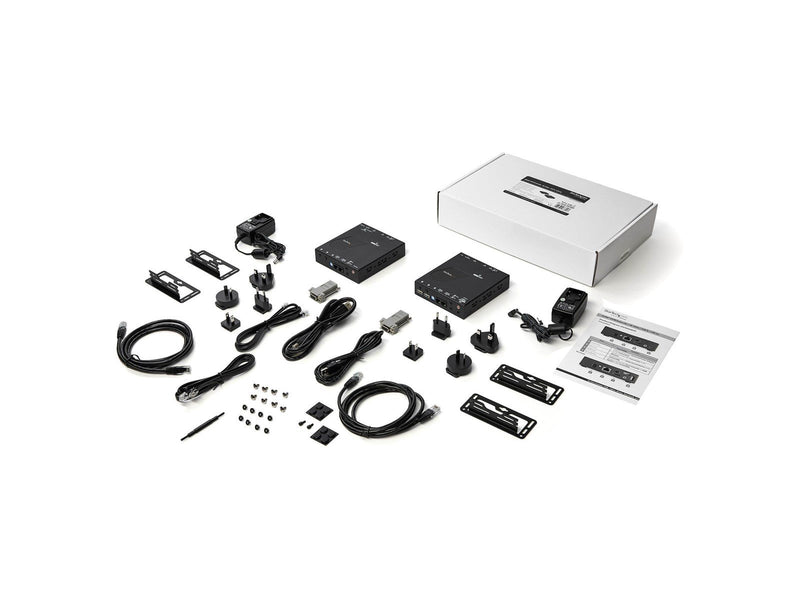 StarTech.com SV565HDIP HDMI KVM Extender over IP Network - 4K 30Hz HDMI 2.0 and USB over IP LAN or Cat5e/Cat6 Ethernet Cable Up