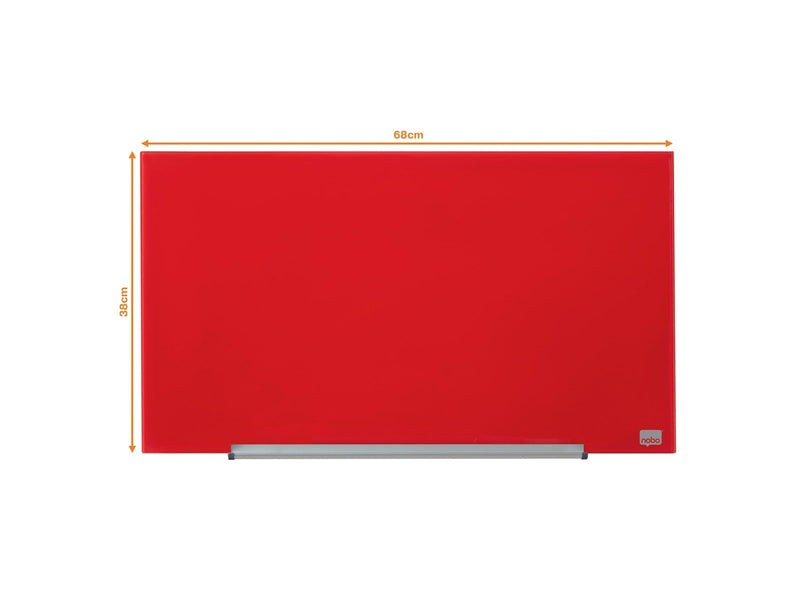 Nobo  Impression Pro Whiteboard Glas Widescreen 31" Rot