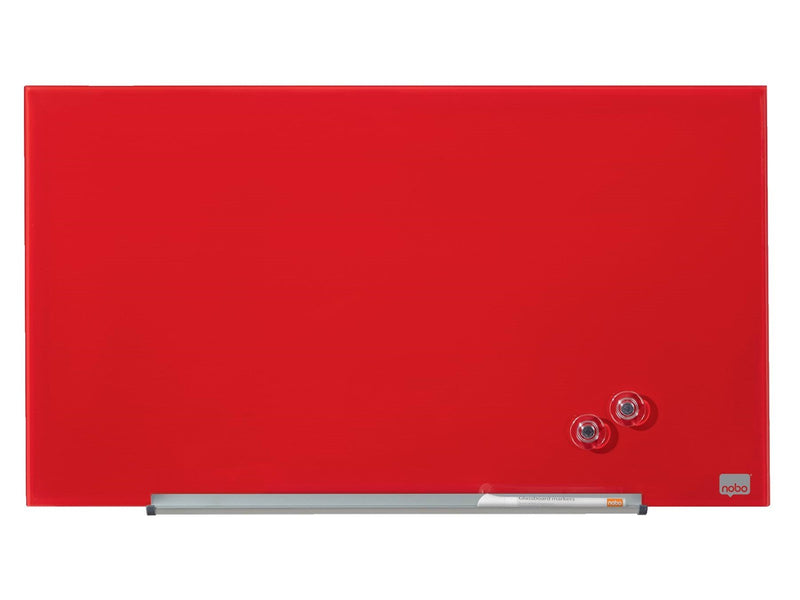 Nobo  Impression Pro Whiteboard Glas Widescreen 31" Rot