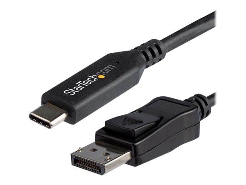 StarTech.com 5.9 ft. (1.8 m) - USB-C to DisplayPort Adapter Cable - 8K - HBR3 - external video adapter - black