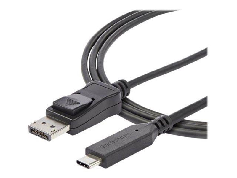 StarTech.com 5.9 ft. (1.8 m) - USB-C to DisplayPort Adapter Cable - 8K - HBR3 - external video adapter - black