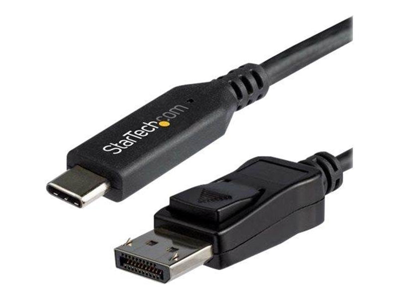 StarTech.com 5.9 ft. (1.8 m) - USB-C to DisplayPort Adapter Cable - 8K - HBR3 - external video adapter - black