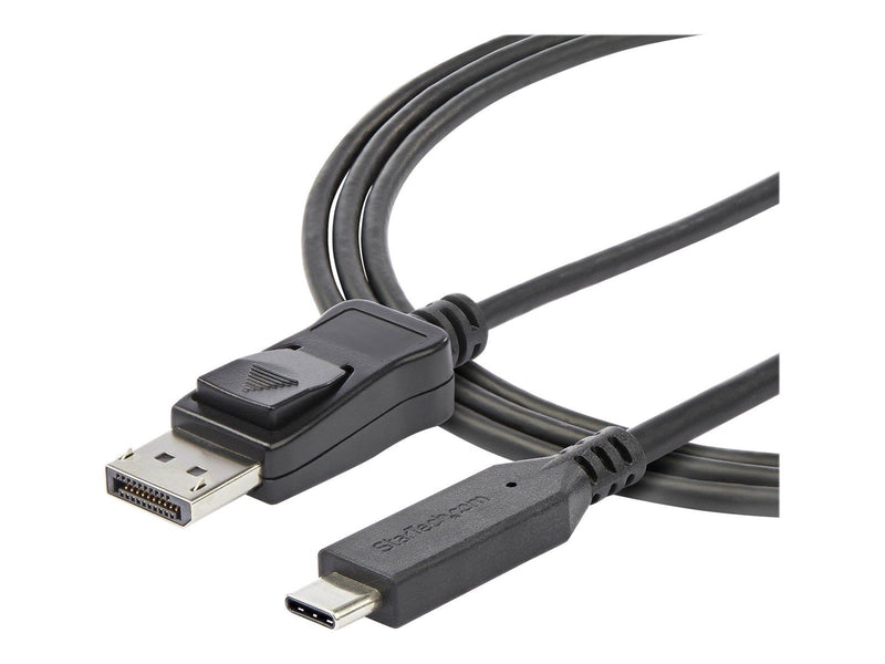 StarTech.com 5.9 ft. (1.8 m) - USB-C to DisplayPort Adapter Cable - 8K - HBR3 - external video adapter - black