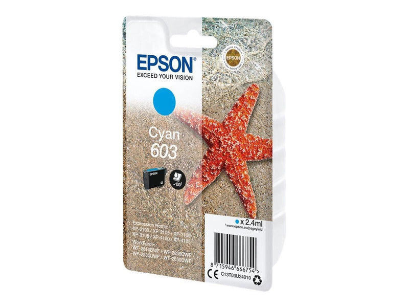 Epson 603 - cyan - original - ink cartridge - Tintenpatrone Cyan