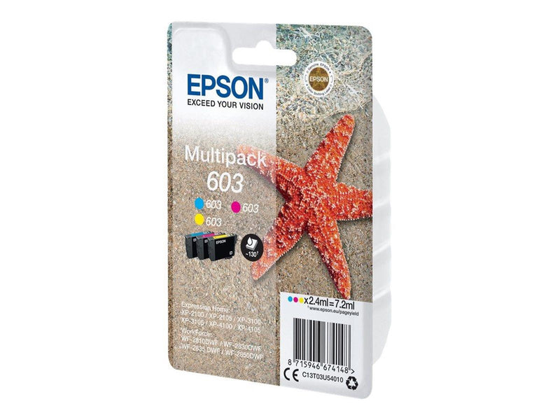 Epson 603 Multipack - 3-pack - yellow cyan magenta - original - ink cartridge - Tintenpatrone Cyan