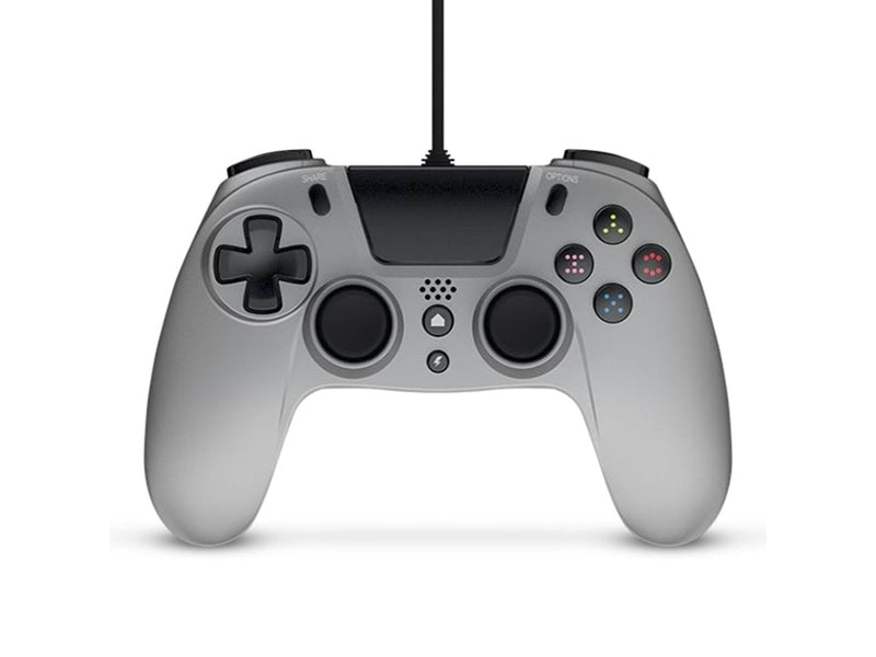 Gioteck VX4 Wired Silver Controller for PS4 - Wired Controller - Sony PlayStation 4