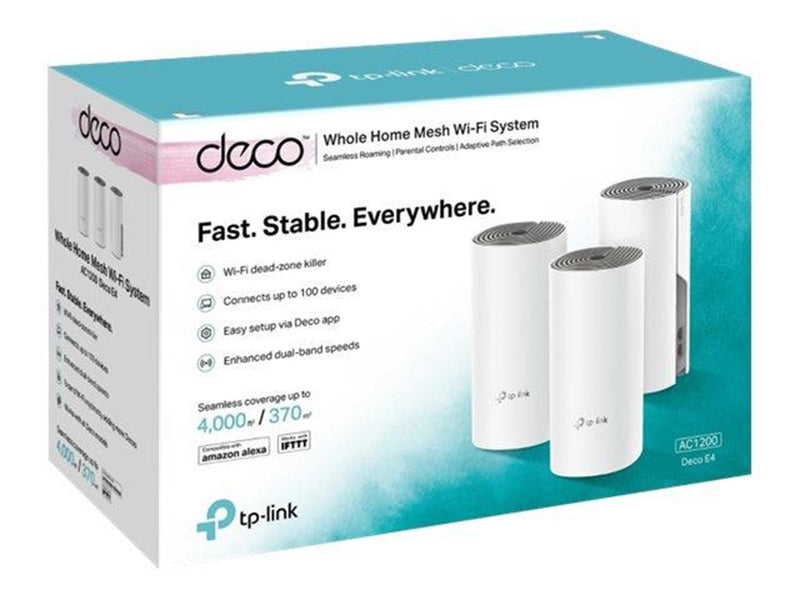 TP-Link Deco E4 (3-pack) AC1200 - Mesh router Wi-Fi 5