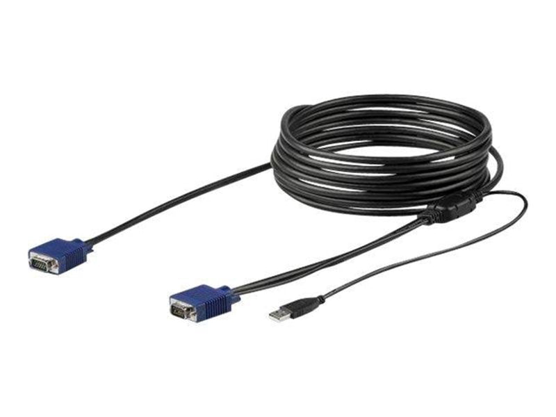 StarTech.com 15ft / 4.6m USB KVM Cable for Rackmount Consoles - VGA and USB - video / USB cable - 4.6 m