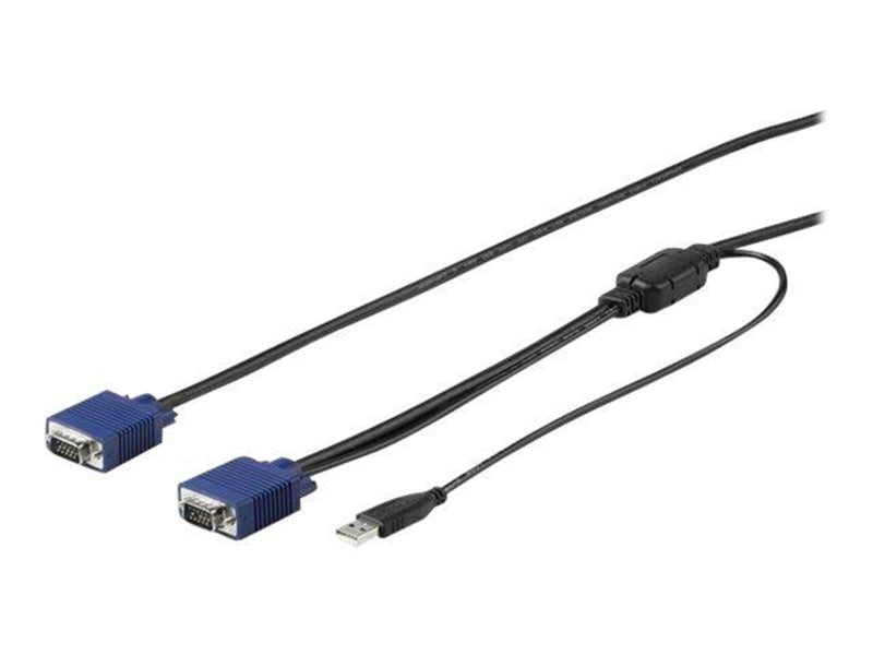 StarTech.com 15ft / 4.6m USB KVM Cable for Rackmount Consoles - VGA and USB - video / USB cable - 4.6 m