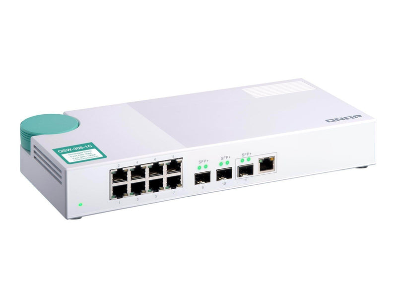 QNAP QSW-308-1C 3-port 10G SFP+ and 8-port Gigabit Unmanaged Switch