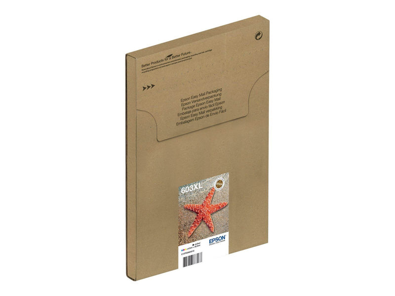 Epson 603XL Multipack Easy Mail Packaging - 4-pack - XL - black yellow cyan magenta - original - ink cartridge - Tintenpatrone C