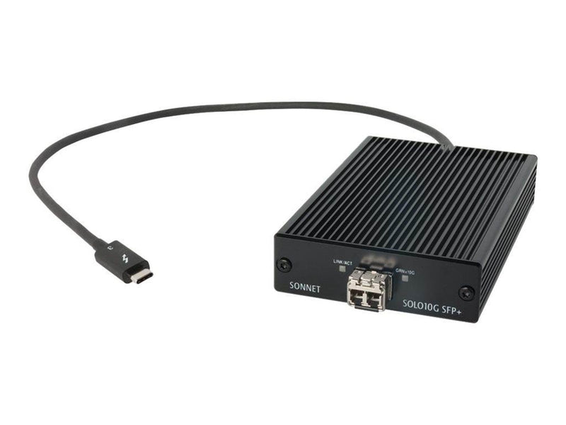 Sonnettech Solo10G SFP+ 10 Gigabit Ethernet Thunderbolt Adapter with Short-range SFP+ Transceiver