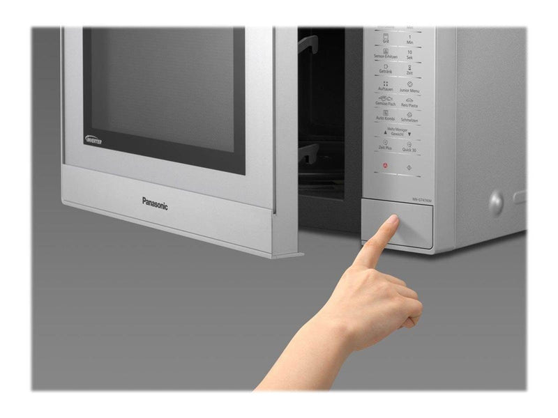 Panasonic NN-GT47KMGPG - microwave oven with grill - freestanding - silver