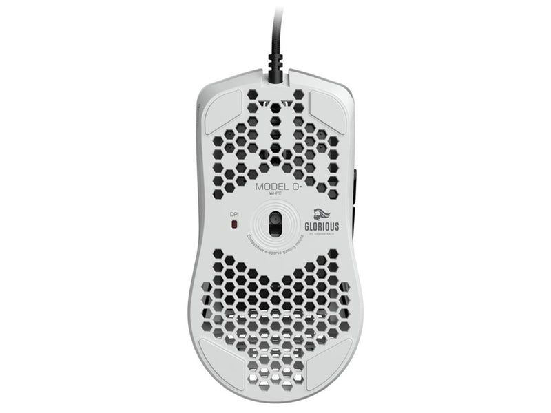Glorious Model O- (Small) - Matte White - Gaming Maus (Weiß mit RGB Licht)