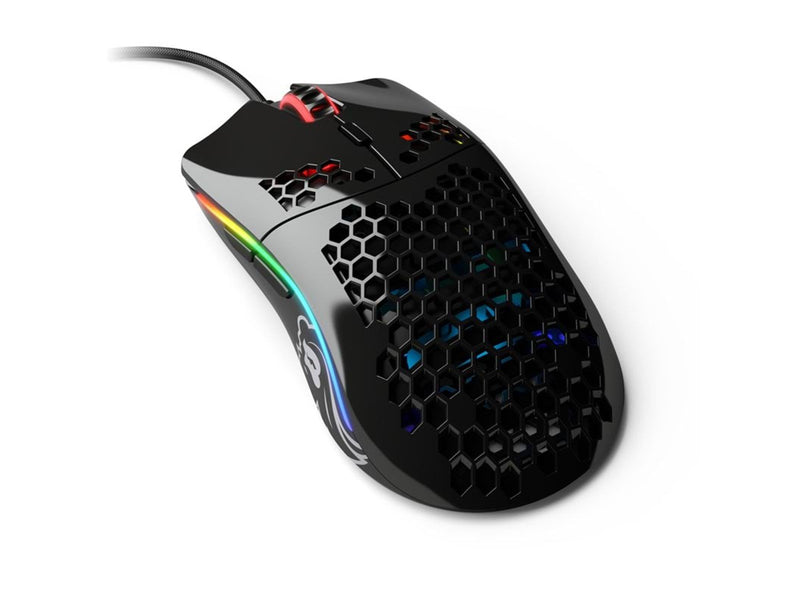 Glorious Model O- (Small) - Glossy Black - Gaming Maus (Schwarz mit RGB)
