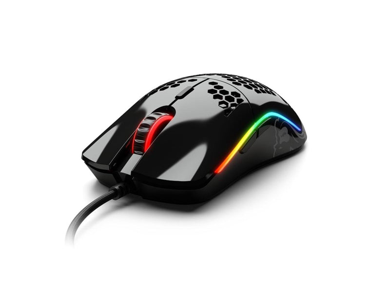 Glorious Model O- (Small) - Glossy Black - Gaming Maus (Schwarz mit RGB)