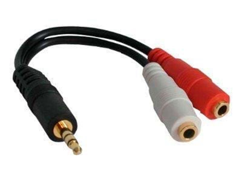 StarTech.com Stereo Splitter Kabel - 3.5mm Male zu 2x 3.5mm Female - Audiosplitter