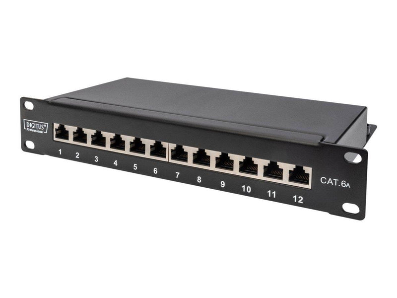DIGITUS DN-91612S-EA - 12-Port Cat6A Shielded - Patch Panel