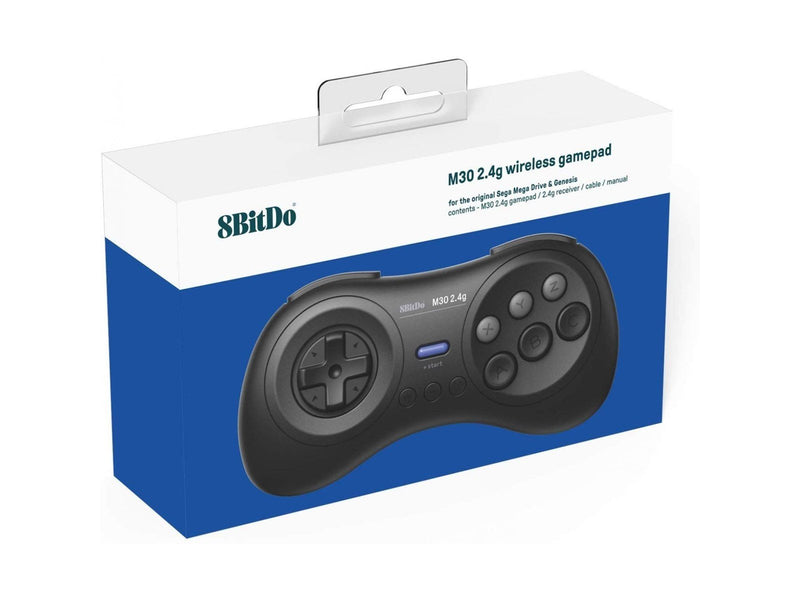 8BitDo M30 2.4G Mega Drive Black - Wireless Controller - Sega Mega Drive