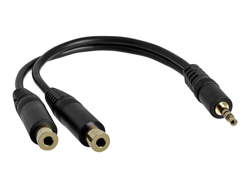 StarTech.com Stereo Splitter Kabel - 3.5mm Male zu 2x 3.5mm Female - Audiosplitter
