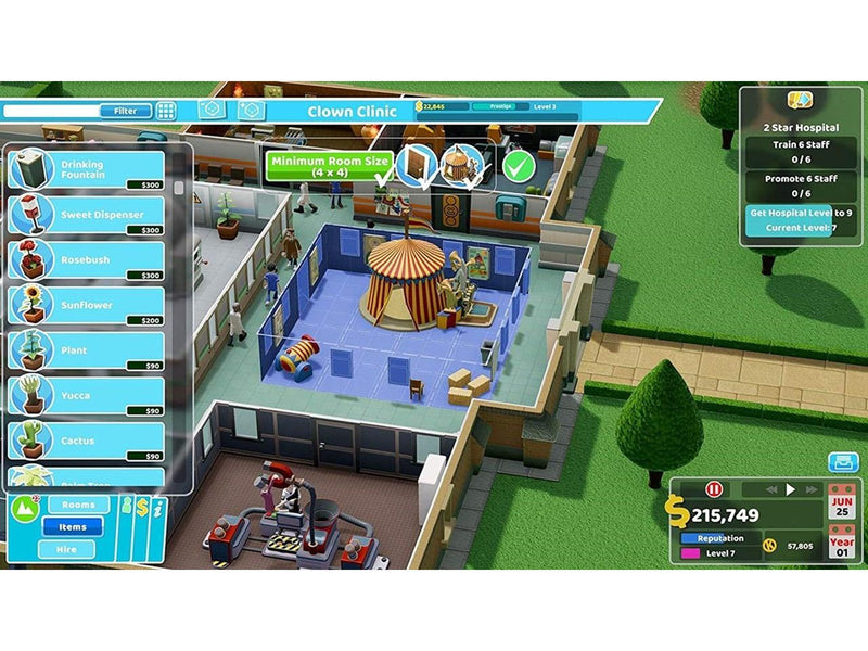 Two Point Hospital - Sony PlayStation 4 - Simulator - PEGI 3